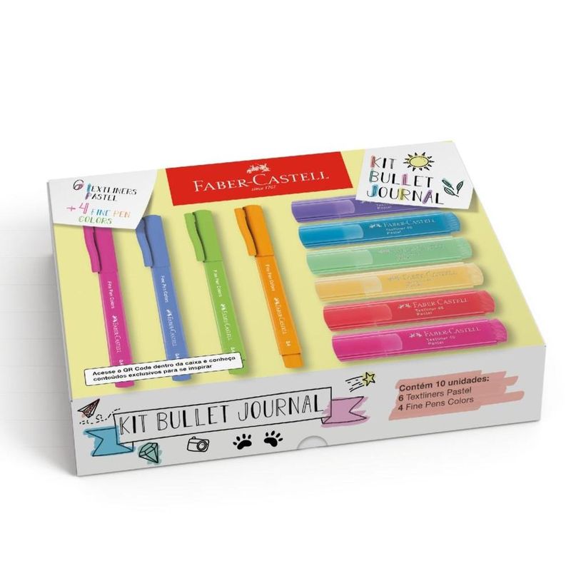kit-faber-castell-canetas-textliner-fine-pens-10031532