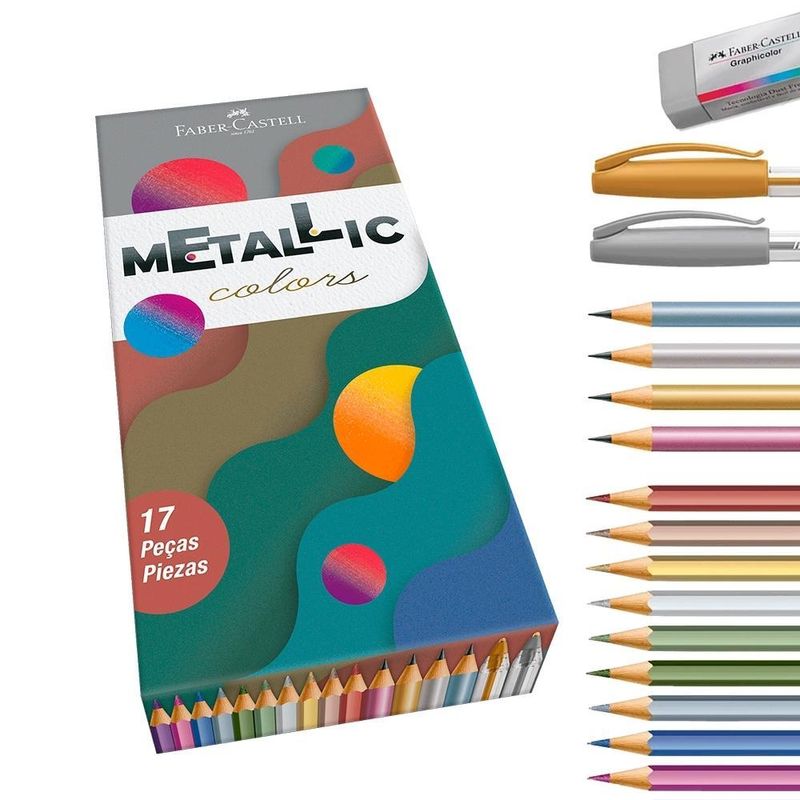 kit-faber-castell-metallic-17-unidades-10031534