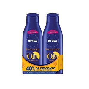 Kit Nivea Loção Corporal Hidratante Q10 400ml 40% de desconto na 2ª unidade