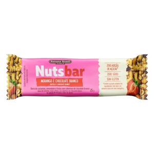 Barra de Ceral NutsBar Morango e Chocolate Branco Banana Brasil 25g