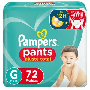 Fralda Pampers Pants Ajuste Total G 72 Unidades