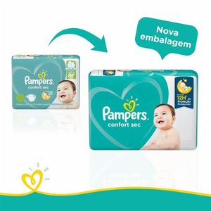 Fralda Pampers ConfortSec Bag Super XG 58 Unidades