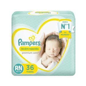 Fraldas Pampers Premium Care RN 36 Unidades
