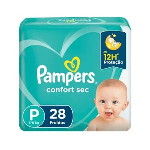 Fralda Pampers Confort Sec P 28 Unidades