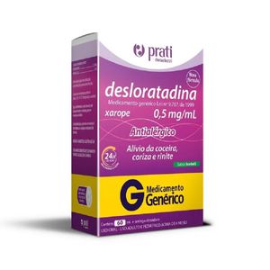 Desloratadina 0,5mg/ml Genérico Prati Xarope 60ml