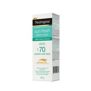 Protetor Solar Facial Neutrogena Sun Fresh Derm Care Pele Clara sem Cor FPS70 40g