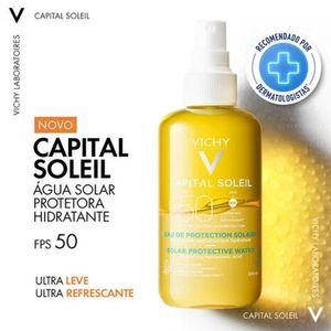 Vichy Capital Soleil Água Solar Hidratante FPS50 200ml