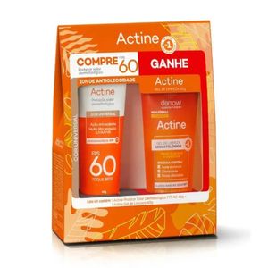 Kit Protetor Facial Actine FPS60 40g + Actine Gel 40g Darrow