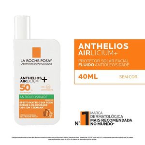 La Roche Anthelios Airlicium Fluido Sem Cor FPS50 40ml