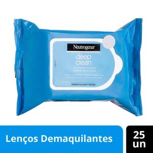 Lenço Demaquilante Neutrogena Deep Clean 25 Unidades