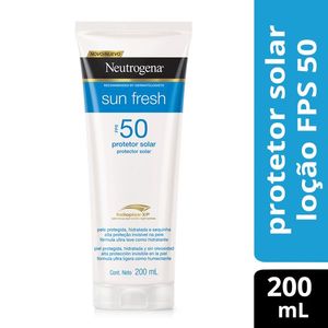 Protetor Solar Facial Neutrogena Sun Fresh FPS50 200ml