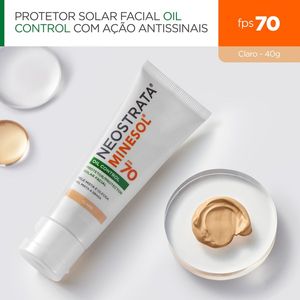 Protetor Solar Facial NeoStrata Minesol Oil Control Pele Clara FPS70 40g