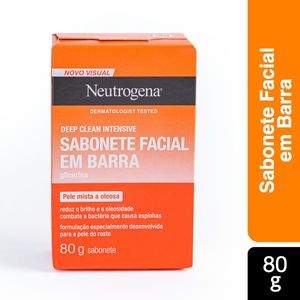 Sabonete em Barra Facial Neutrogena Deep Clean 80g