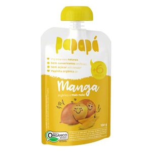 Papinha Infantil Papapá Manga sem Açúcar 100g