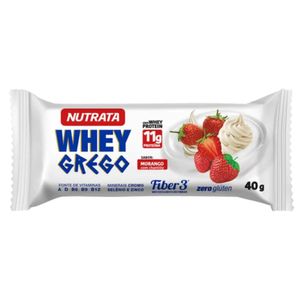 Whey Bar Grego Morango e Chantilly 40g