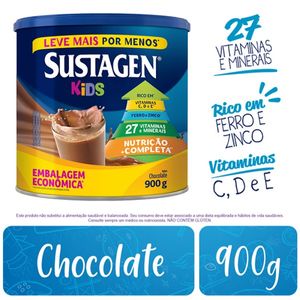 Complemento Alimentar Infantil Sustagen Kids Chocolate 900g