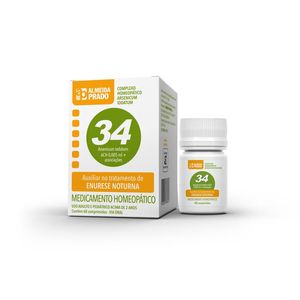 Complexo Homeopático Almeida Prado 34 60 Comprimidos