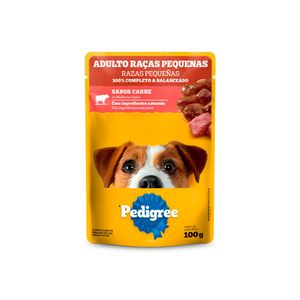 Sachê Pedigree 100g Raças Pequenas Adulto Carne