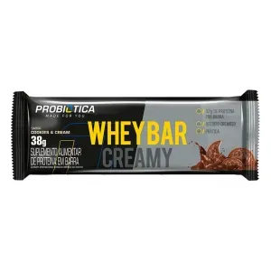 Whey Bar Creamy Cookies & Cream 38g Probiótica