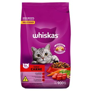 Ração Whiskas 900g Carne