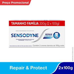 Creme Dental Sensodyne 100g 2 Unidades Repair e Protect