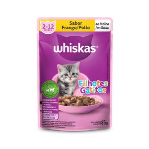 Sachê Whiskas 85g Filhotes Frango