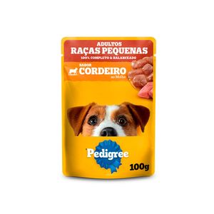 Sachê Pedigree 100g Adulto Raças Pequenas Cordeiro