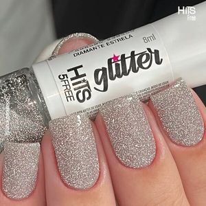 Esmalte Hits Glitter Diamante Estrela