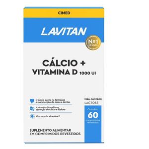 Lavitan Cálcio + Vitamina D 1000UI 60 Comprimidos Cimed