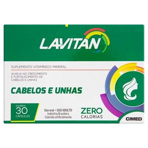 Lavitan Cabelos e Unhas 30 Cápsulas Cimed