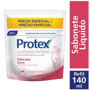 Sabonete Líquido Protex Cuidado Íntimo Delicate Care 140ml Refil