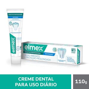 Creme Dental Para Sensibilidade Elmex Sensitive Professional Whitening 110g