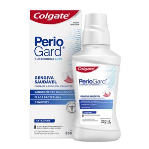 Enxaguante Bucal Colgate PerioGard Extra Mint Sem Álcool 250ml