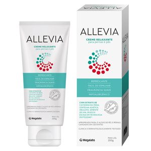 Allevia Creme 200g Pernas/Pés Megalabs