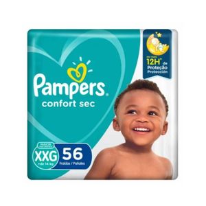 Fralda Pampers Confort Sec Bag Super XXG 56 Unidades