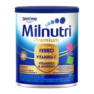 Composto Lácteo Infantil Milnutri Premium Danone 3 + Anos 800g