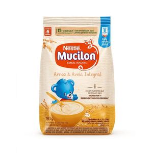 Cereal Infantil Mucilon Arroz e Aveia Integral Nestlé 180g