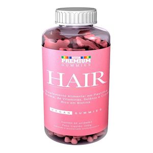 Vitamina Premium Gummies Hair Tutti Frutti com 60 Gomas