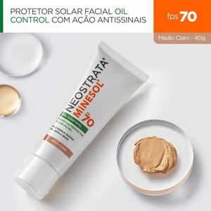 Protetor Solar Facial NeoStrata Minesol Oil Control Pele Morena FPS70 40g