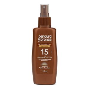 Protetor Solar Cenoura & Bronze FPS 15 Spray 110ml