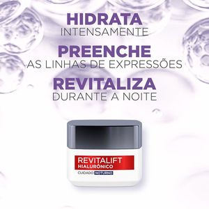 Creme Anti-idade LOréal Revitalift Hialurônico Noturno 50ml