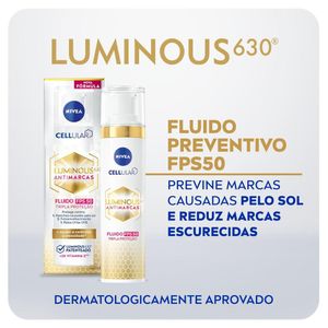 Nivea Fluido Facial Protetor Cellular Luminous 630 FPS 50 40ml