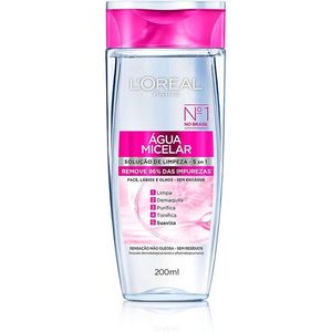 Água Micelar L’Oréal 5 em 1 Solução de Limpeza 200ml