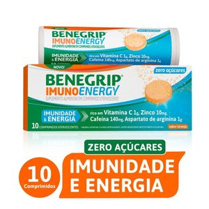 Benegrip Imuno Energy Efervescente Hypera 10 Comprimidos 1 Tubo