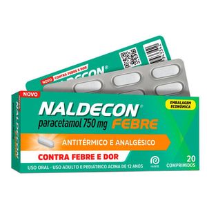 Naldecon Febre 750mg 20 Comprimido Reckitt