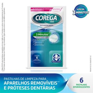 Corega Tabs 6 Comprimidos Efervescentes GSK AV* Novo