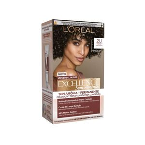 Coloração Imédia Excellence LOréal Paris Sem Amônia 2u Preto Universal