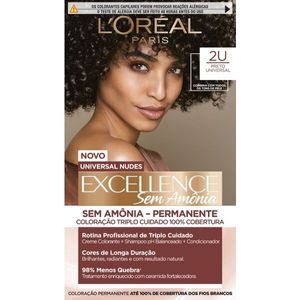 Coloração Imédia Excellence LOréal Paris Sem Amônia 2u Preto Universal