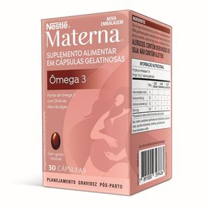 Suplemento alimentar em cápsulas Materna Ômega-3 30 unidades