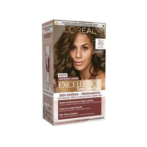 Coloração Imédia Excellence LOréal Paris Sem Amônia 5u Castanho Claro Universal